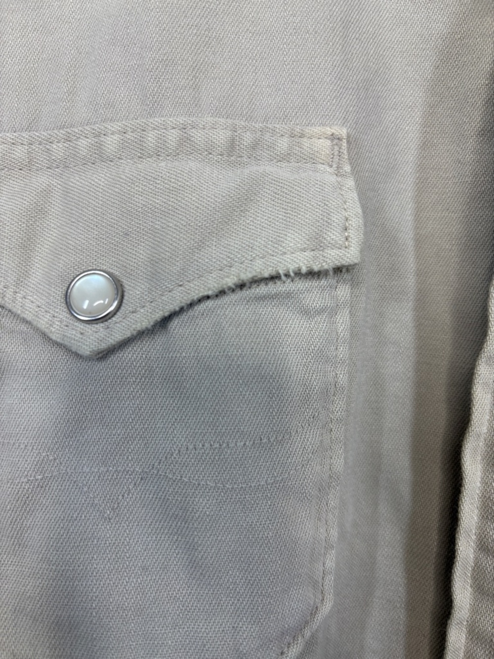 Lot of 2 Polo Denim & Supply Tan Cotton Pearl Snap Shirt Men Size Large BLEMISH - Picture 8 of 11